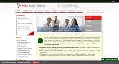 Desktop Screenshot of mbaessayediting.net